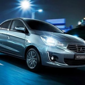 mitsubishi attrage front cross side view 275809
